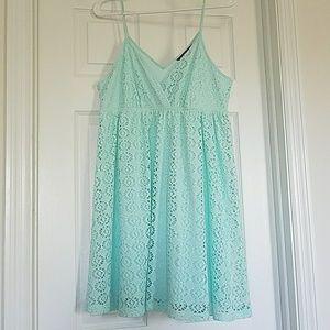 Aqua Babydoll Dress